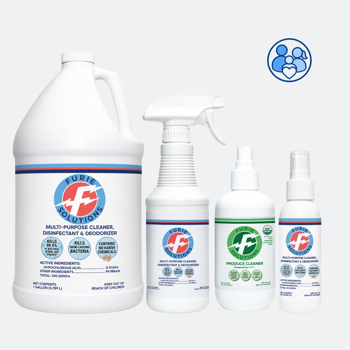 FURIE Multi-Purpose Disinfectant | Family Pack