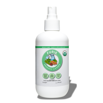 Furie produce cleaner bottle on a white background