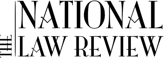 Logo of The National Law Review with black text on a white background